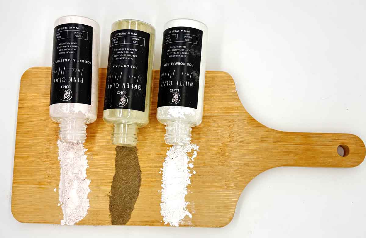 انواع ماسک خاک رس wkd